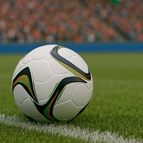 Boll med laktare i bakgrunden