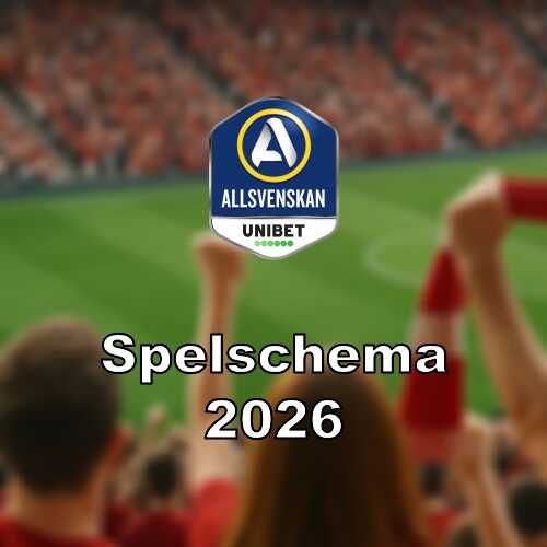 Spelschema resultat for allsvenskan 2026