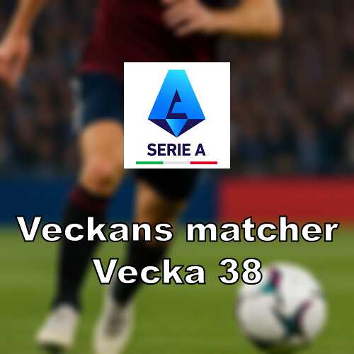 Serie a i vecka 38 derby della capitale och dubbla omgangar
