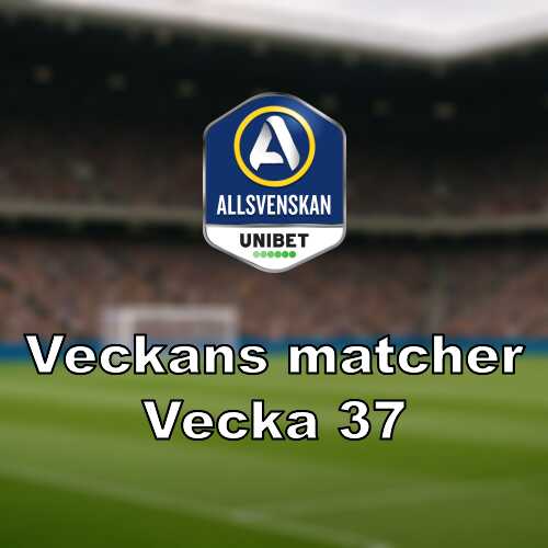 Vecka 37 i allsvenskan omgang 23 med derby och nyckelmoten
