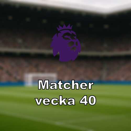 Vecka 40 i premier league full omgang med tung toppduell