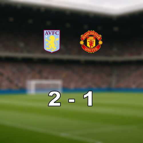 Aston villa slog manchester united och hakar pa i toppen