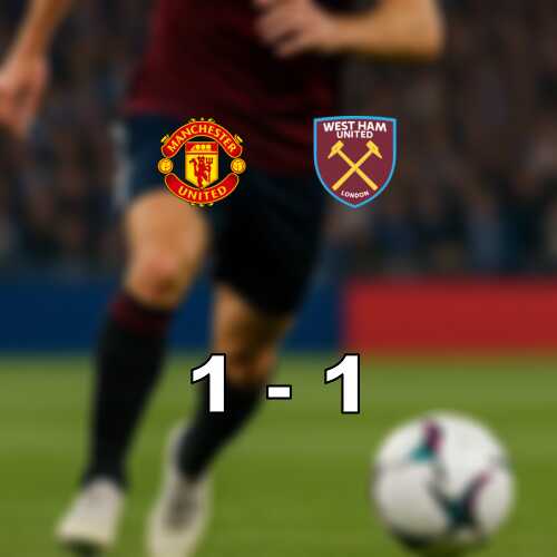 Delad poang mellan manchester united och west ham