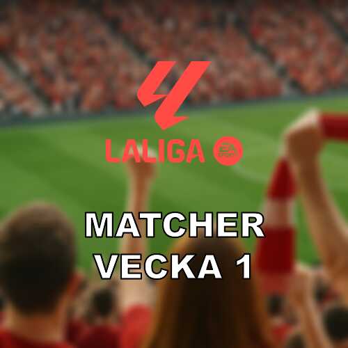 La liga vecka 1 omgang 18 med derby och press pa strecket