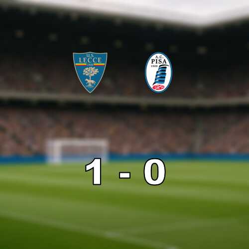 Lecce slog pisa med 1 0 och brot en period av ojamna resultat
