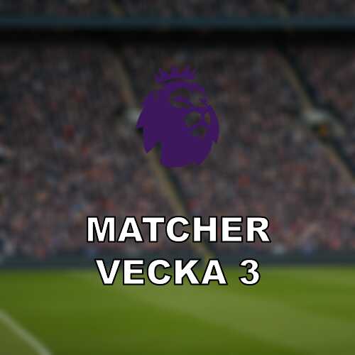 Premier league vecka 3 omgang 22 med derby pa old trafford