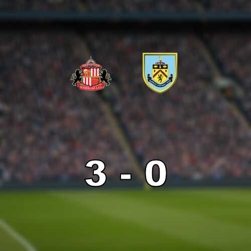 Sunderland korde over burnley med 3 0 pa stadium of light