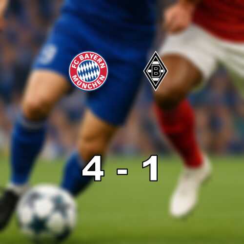 Bayern munchen slog monchengladbach med 4 1