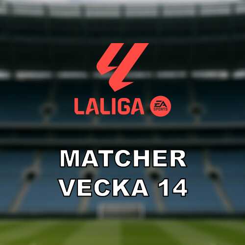 La liga i vecka 14 med full omgang och tungt toppmote