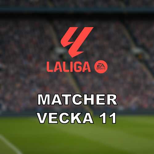 La liga vecka 11 omgang 27 och 28 med press i botten