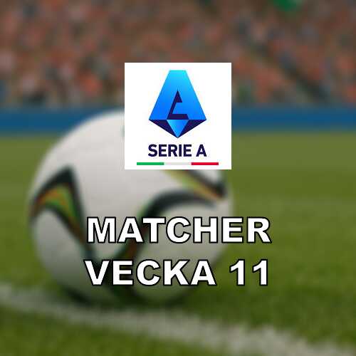 Serie a vecka 11 omgang 28 avslutas och omgang 29 drar i gang
