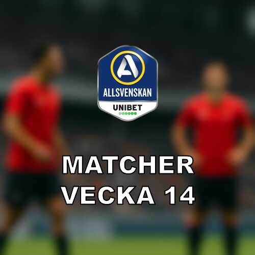 Vecka 14 i allsvenskan premiarnerver och taktiska provningar