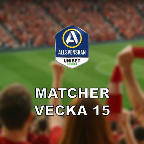Allsvenskan i vecka 15 vastkustderby och tidiga vagskal