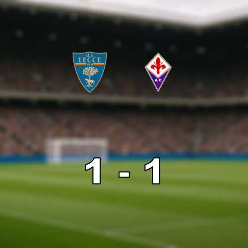 Delad pott mellan lecce och fiorentina