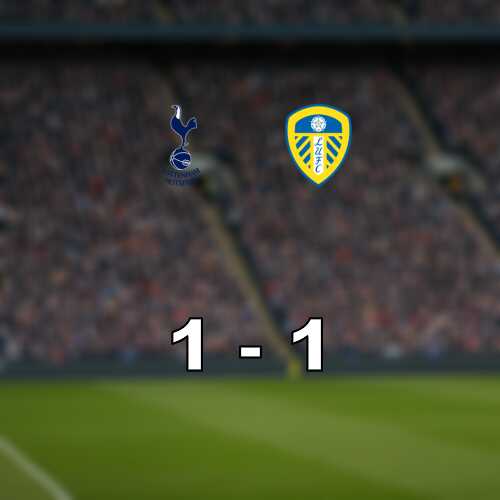 Viktig poang for tottenham efter oavgjort mot leeds