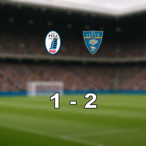 Viktig seger for lecce i motet med pisa