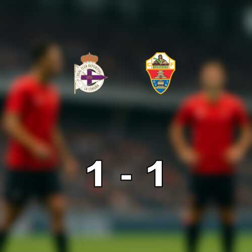 Oavgjort mellan deportivo la coruna och elche
