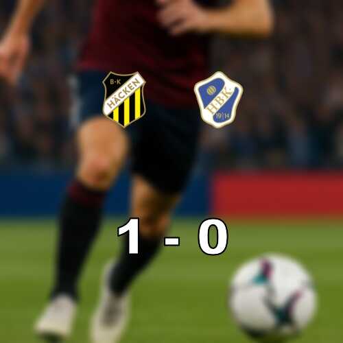 Uddamalsseger for bk hacken mot halmstads bk