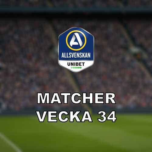 Vecka 34 i allsvenskan serieledaren testas och jumbon spelar for sin overlevnad
