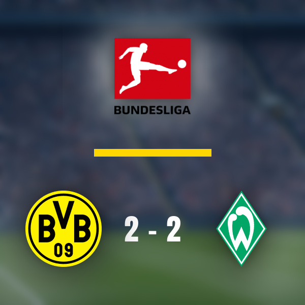 Sen upphamtning gav werder bremen poang mot borussia dortmund