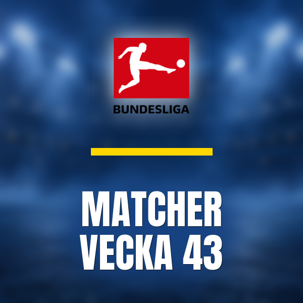 Vecka 43 i bundesliga seriefinal och taktiska vagskal i sjunde omgangen